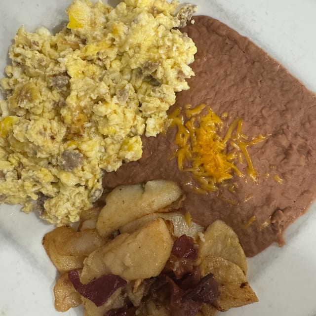 Sausage & Egg Plate.