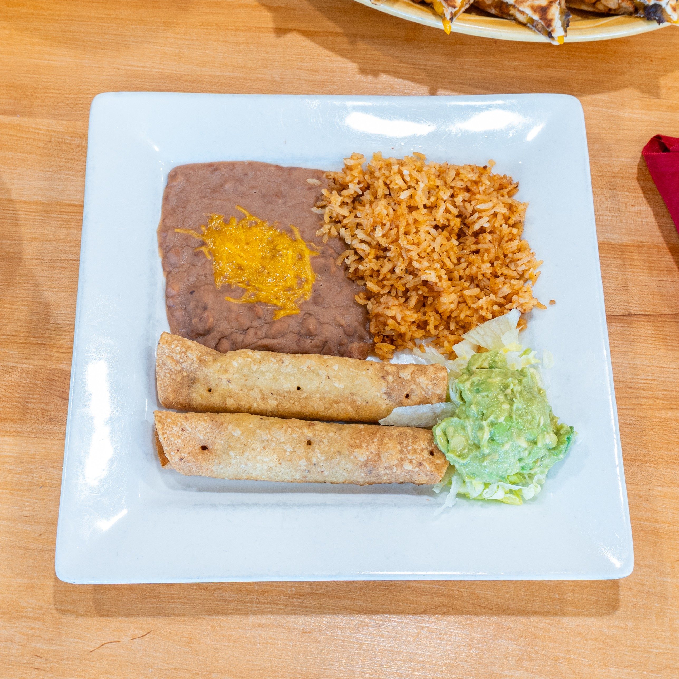 #10 Chicken Flauta Plate.
